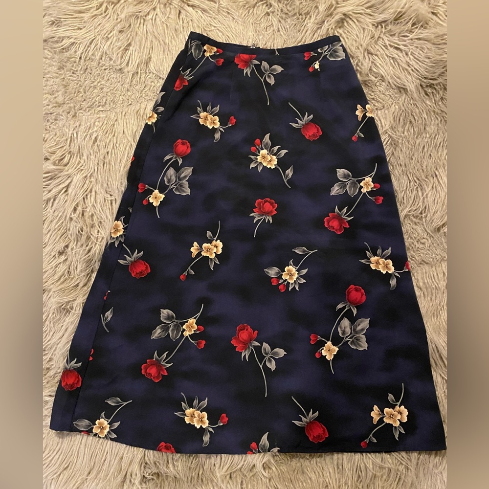 Jaclyn Smith floral maxi skirt